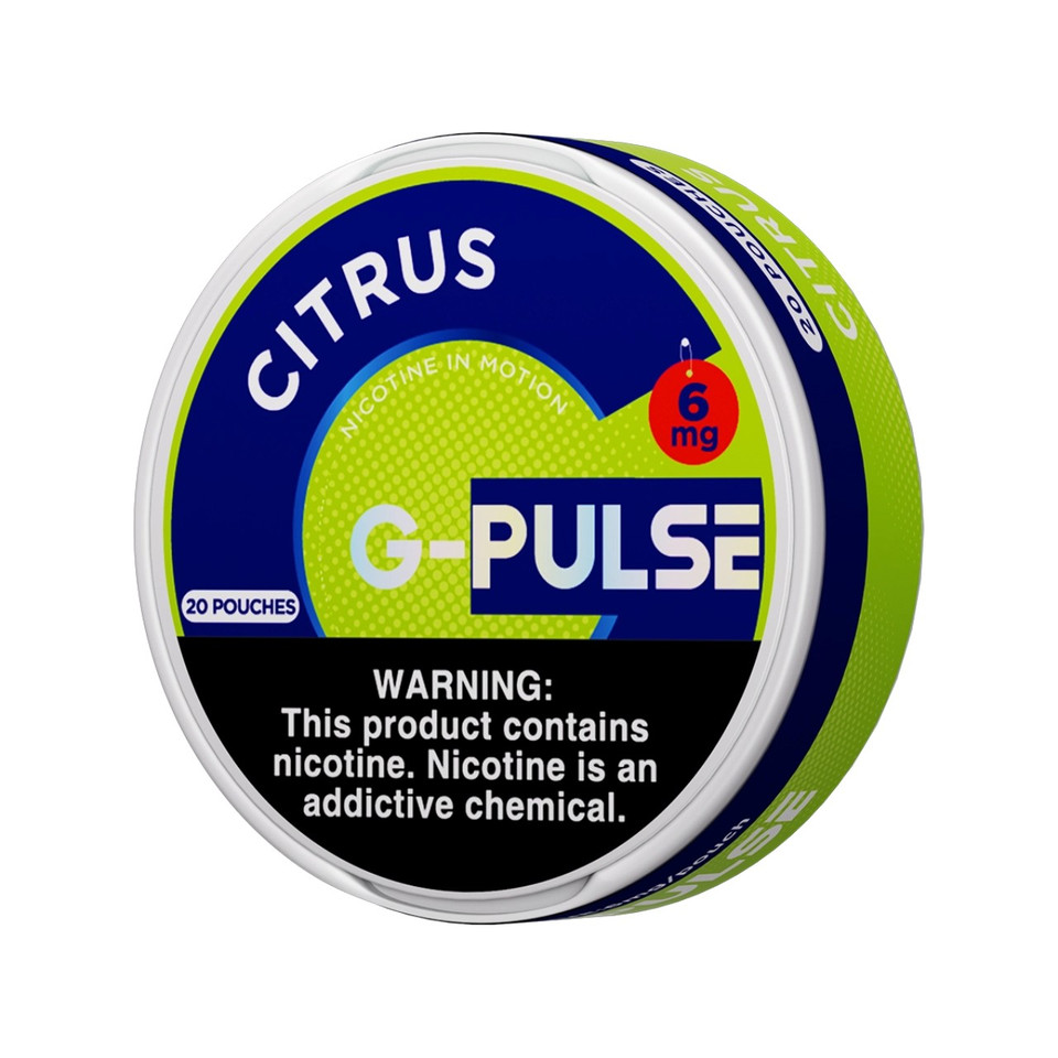 G-Pulse Nicotine Pouches - 5PK Citrus - 6MG