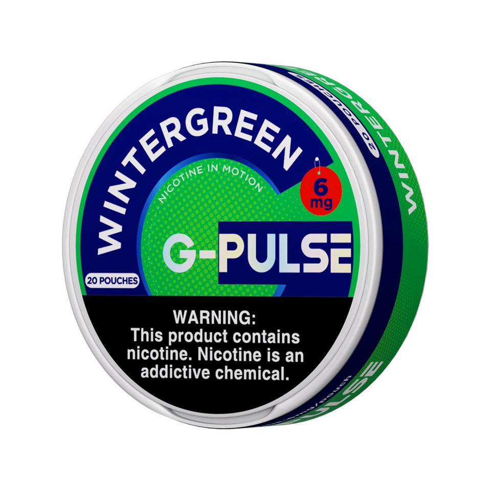 G-Pulse Nicotine Pouches - 5PK Wintergreen - 6MG