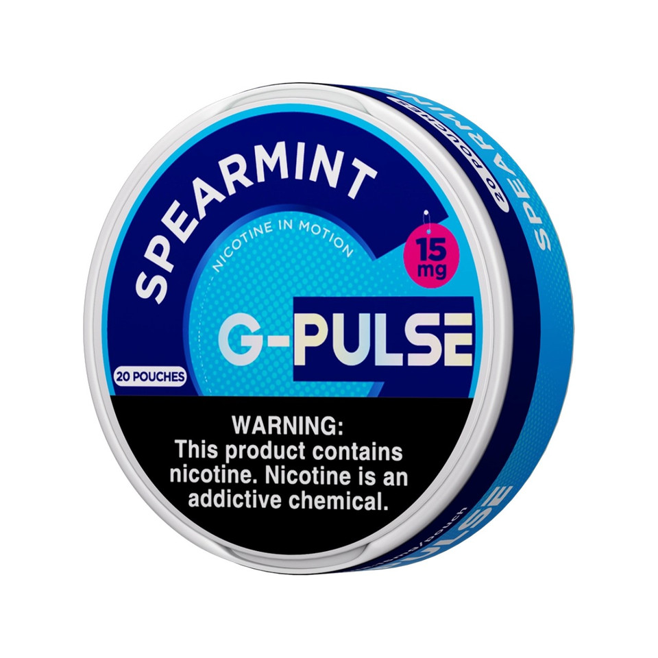 G-Pulse Nicotine Pouches - 5PK Spearmint - 15MG
