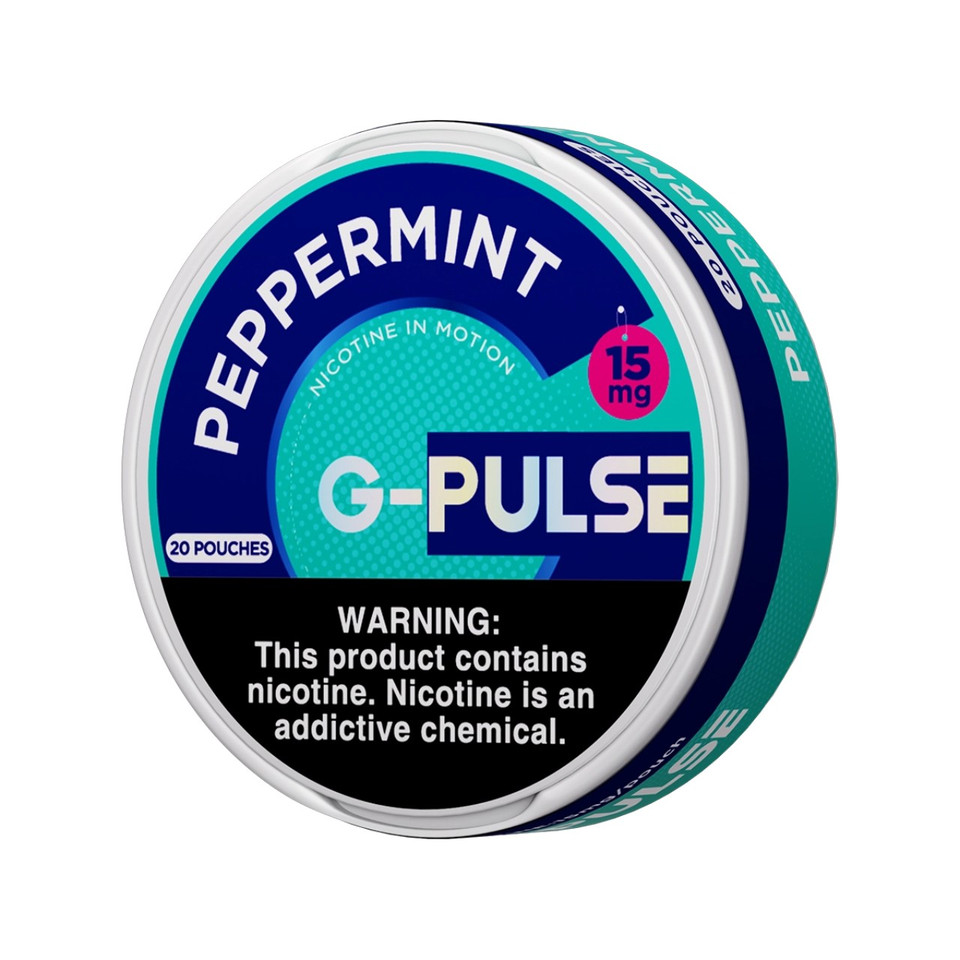 G-Pulse Nicotine Pouches - 5PK Peppermint - 15MG