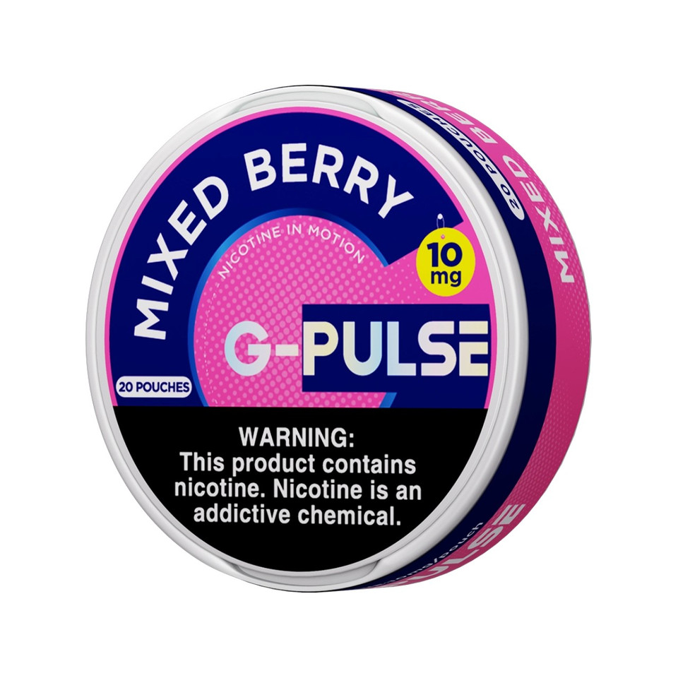 G-Pulse Nicotine Pouches - 5PK Mixed Berry - 10MG