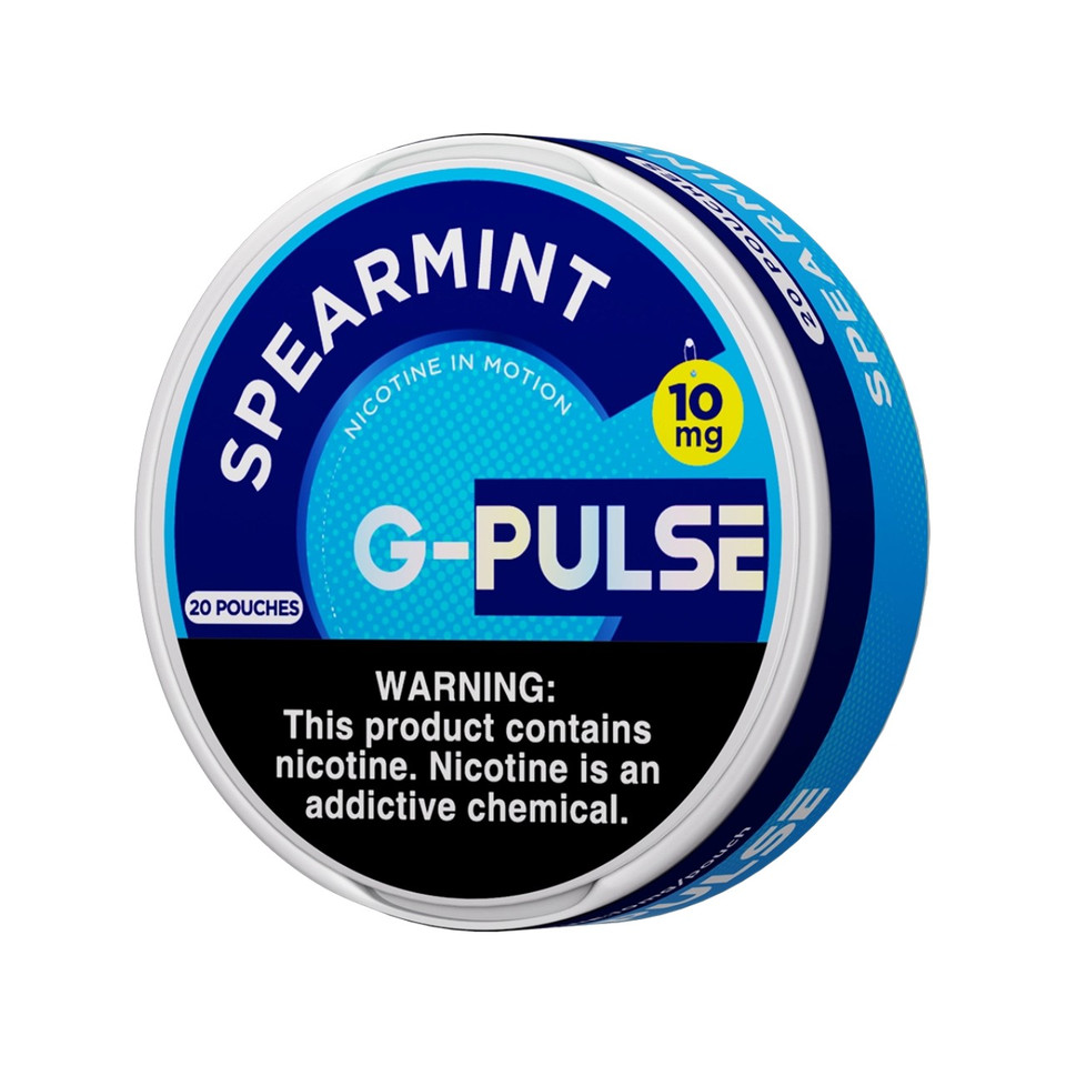G-Pulse Nicotine Pouches - 5PK Spearmint - 10MG