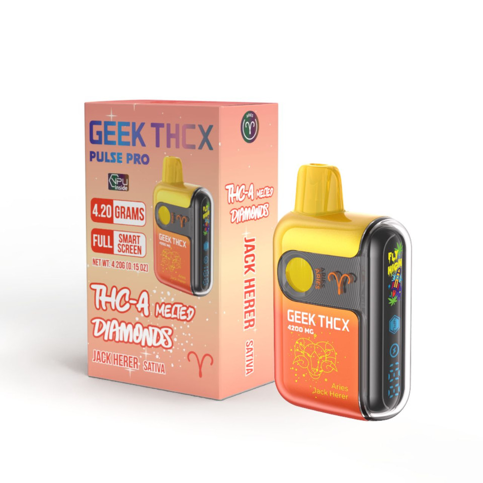 Geek THC-X Pulse Pro THC-A Melted Diamonds Disposable - 4.2G Jack Herer- Sativa