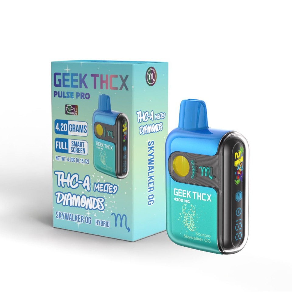 Geek THC-X Pulse Pro THC-A Melted Diamonds Disposable - 4.2G Skywalker OG- Hybrid