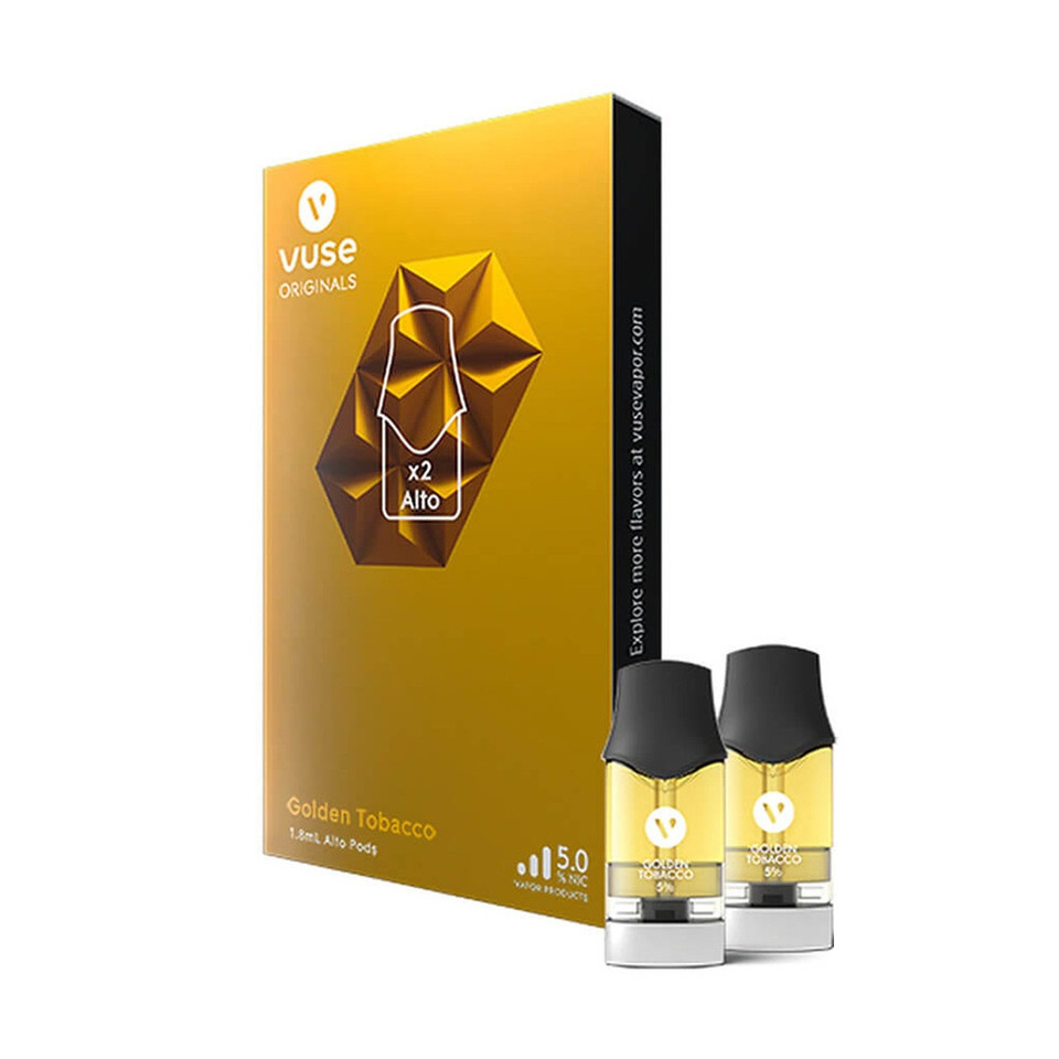 Vuse Alto Prefilled Replacement Pod 1.8ML - 2PK Golden Tobacco