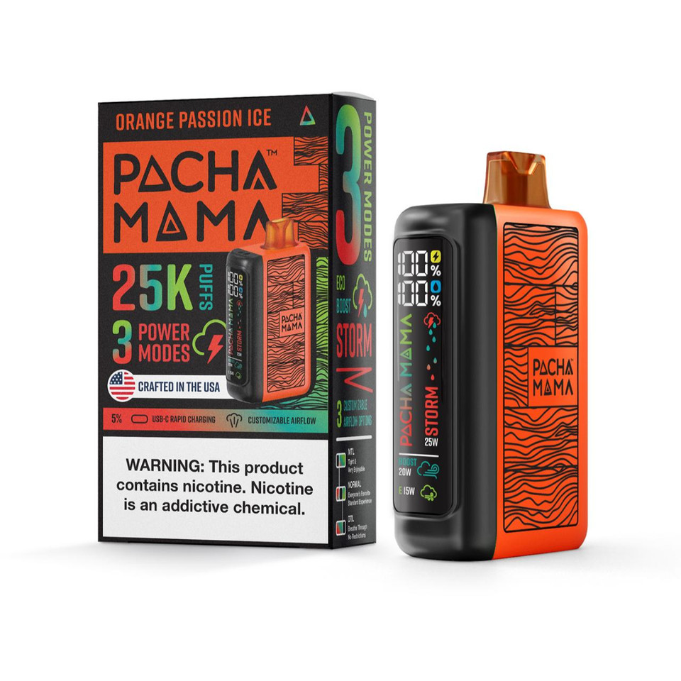Pachamama 25K Puff Disposable Orange Passion Ice