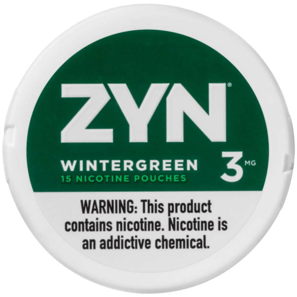 ZYN Nicotine Pouches - 1PK Wintergreen 3MG