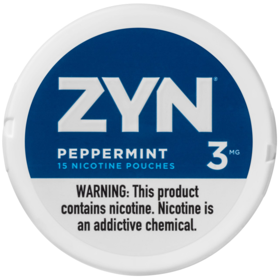 ZYN Nicotine Pouches - 1PK Peppermint 3MG