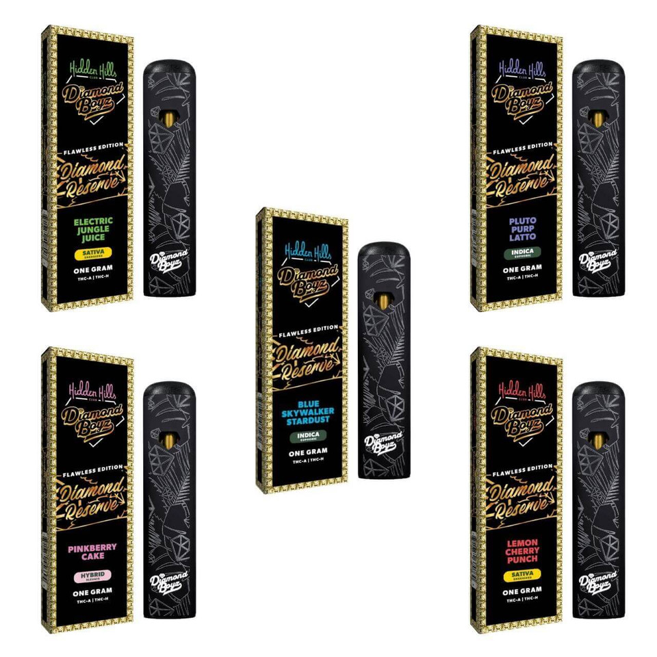 Hidden Hills Club x Diamond Boyz Diamond Reserve THC-ATHC-H Disposable - 1G