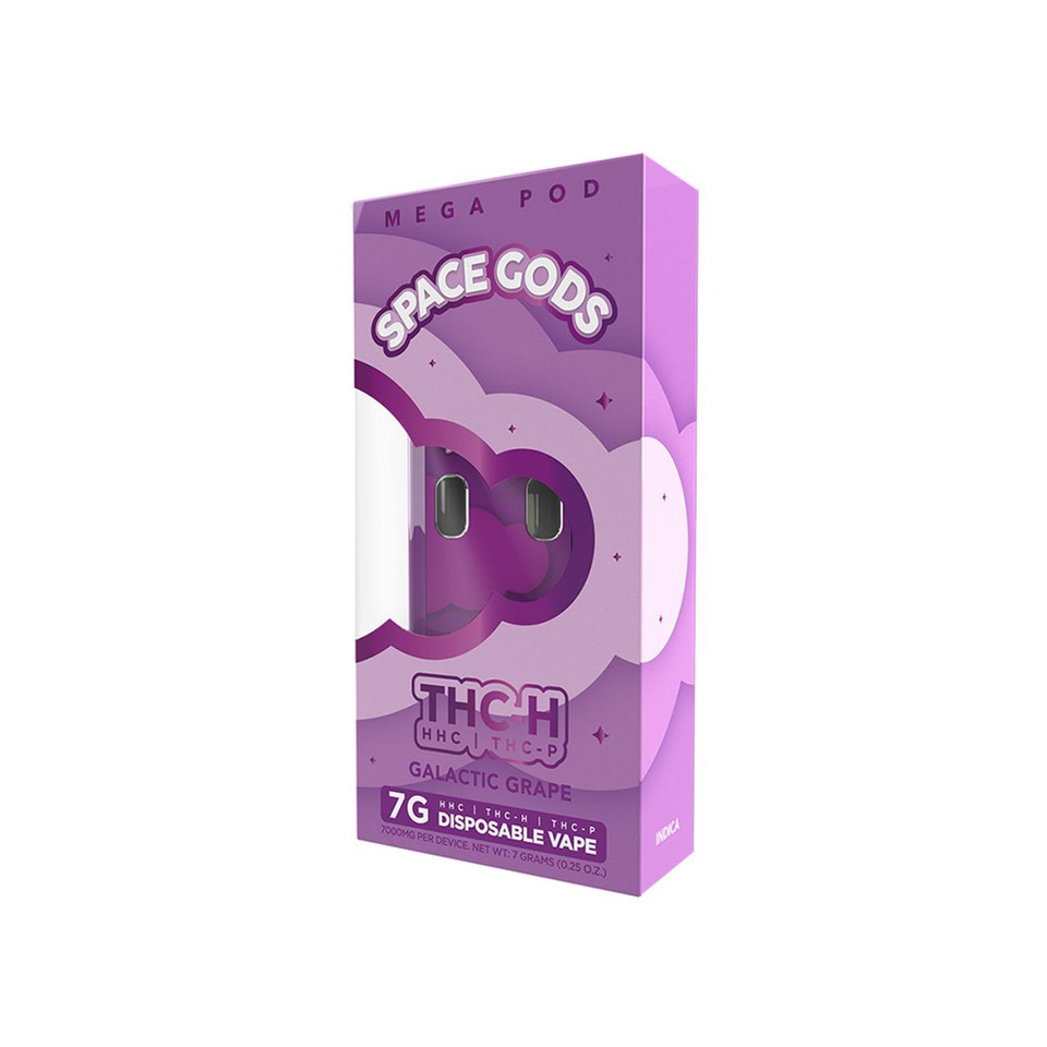 Space Gods Mega Pod THC-H HHC THC-P Disposable - 7G Glactic Grape