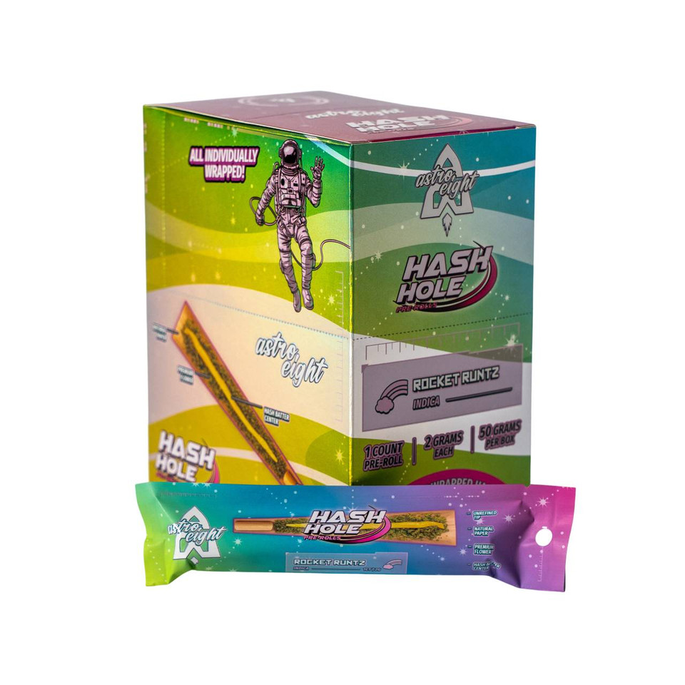 Astro Eight Hash Hole Pre Roll 25PK - 50G Rocket Runtz