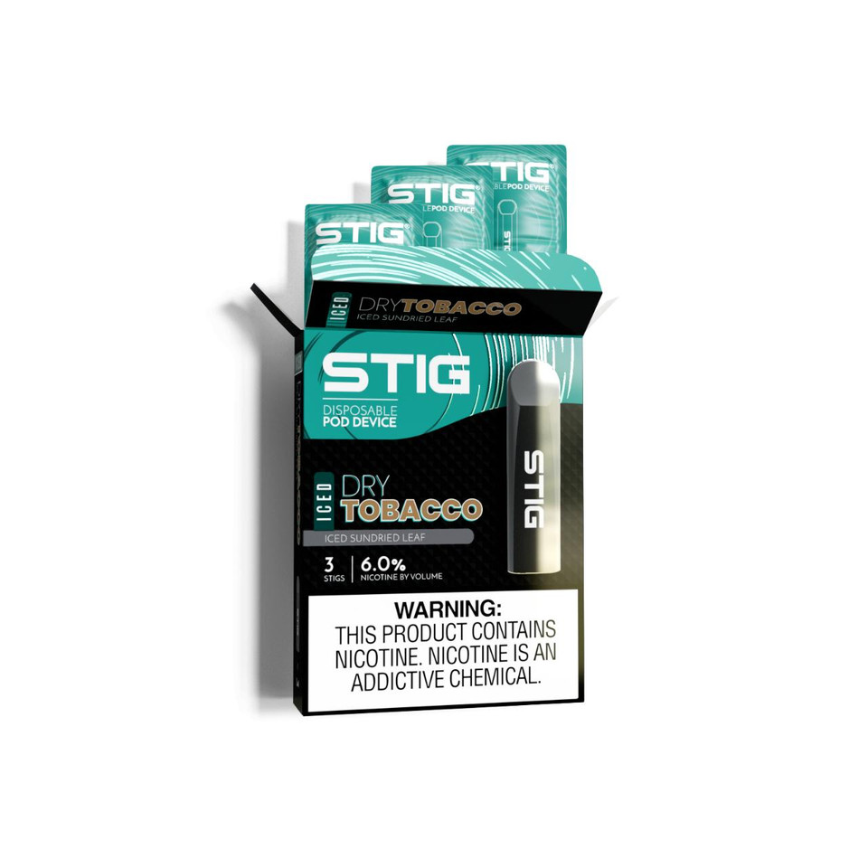 STIG 60MG Disposable Pod Device - 3PK Iced Dry Tobacco