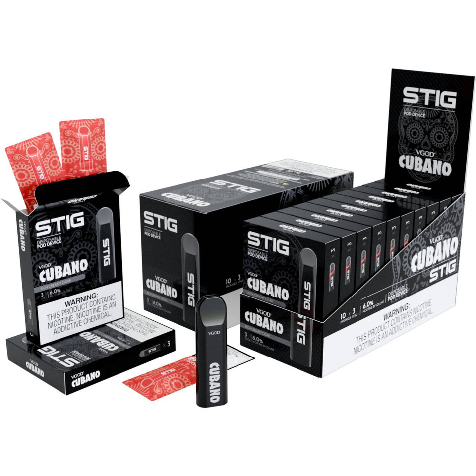 STIG 60MG Disposable Pod Device 3PK Cubano