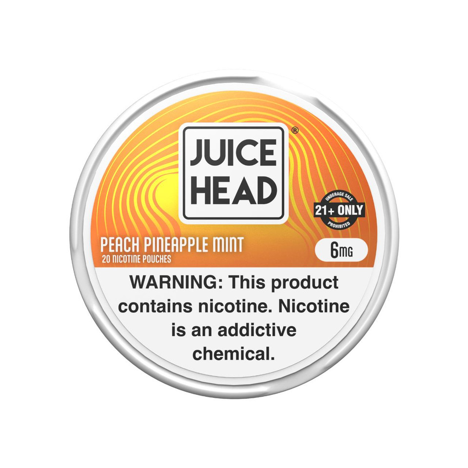 Juice Head Nicotine Pouches - 1PK Peach Pineapple Mint 6MG