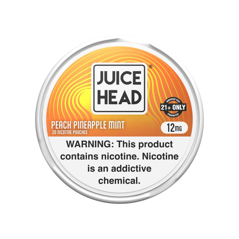Juice Head Nicotine Pouches - 1PK Peach Pineapple Mint 12MG