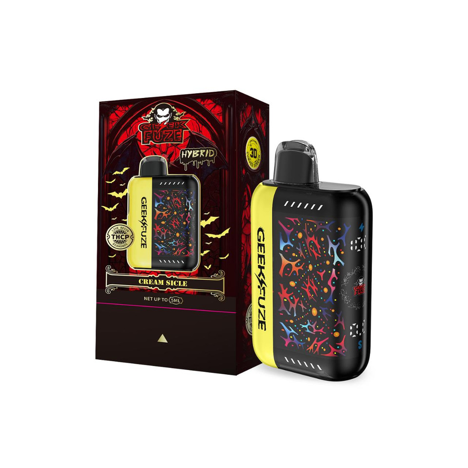 GeekFuze Vampor THC-P Live Resin Diamond Disposable 5G- Creamsicle - Hybrid
