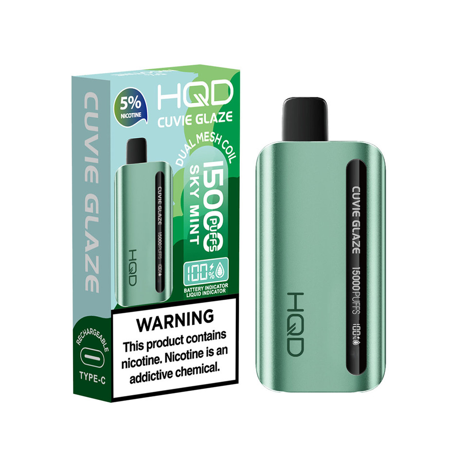 HQD Cuvie Glaze 15000 Puff Disposable Sky Mint