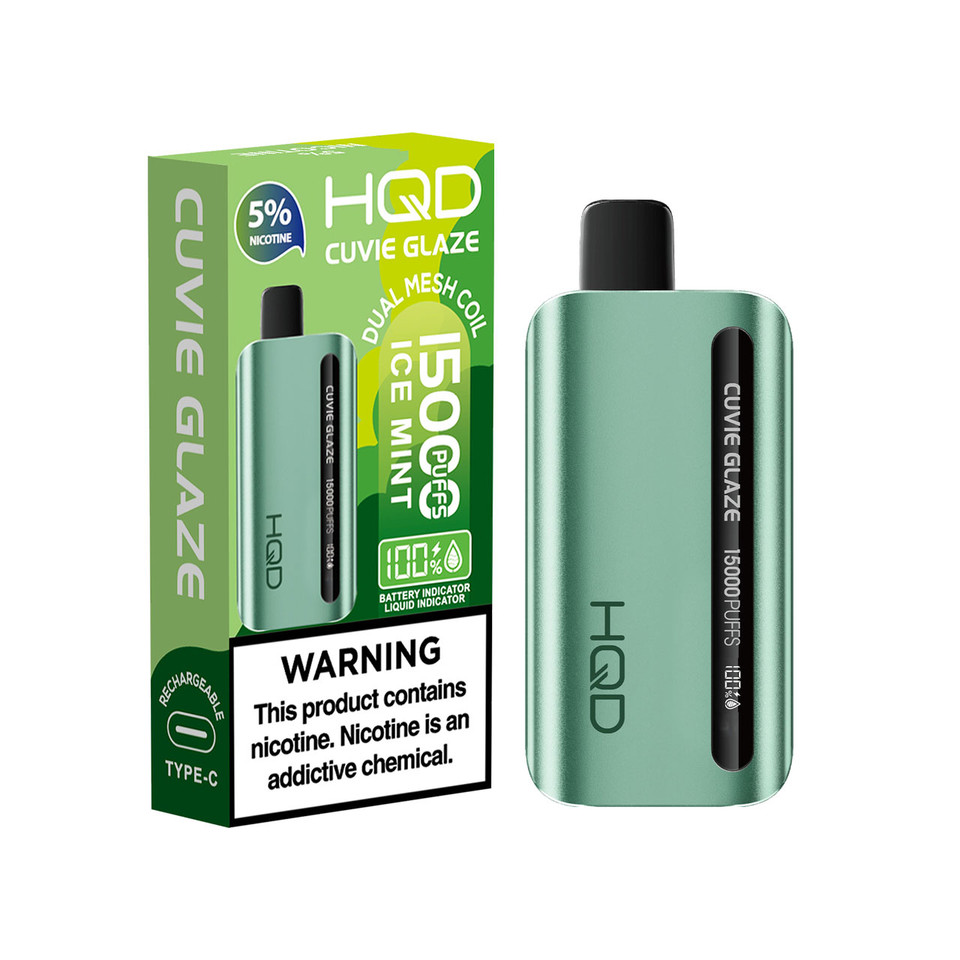 HQD Cuvie Glaze 15000 Puff Disposable Ice Mint