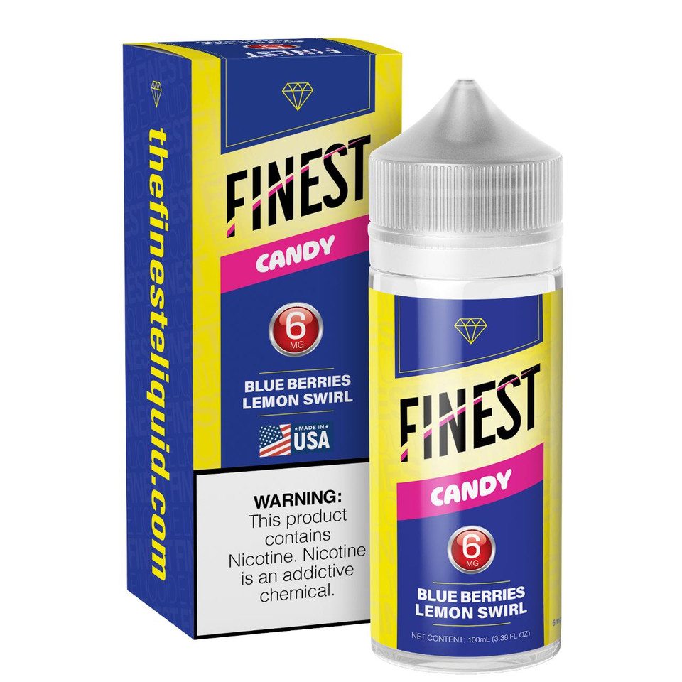 The Finest Candy Edition Blue Berries Lemon Swirl 100ml E-Liquid 6MG