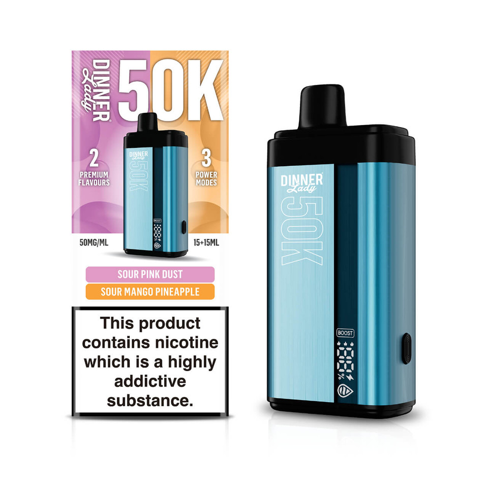 Dinner Lady 50K Puff Disposable Sour Pink Dust & Sour Mango Pineapple