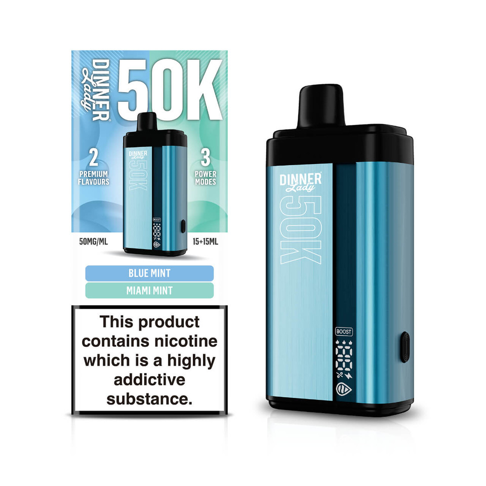Dinner Lady 50K Puff Disposable Blue Mint & Miami Mint