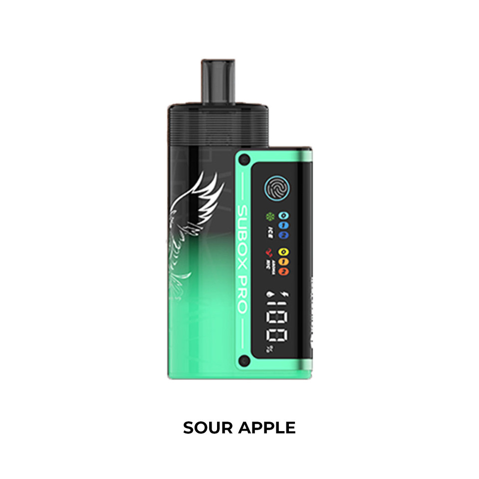 Kanger SUBOX PRO AI NIC+ICE+AROMA CONTROL 50K Puff Disposable SOUR APPLE