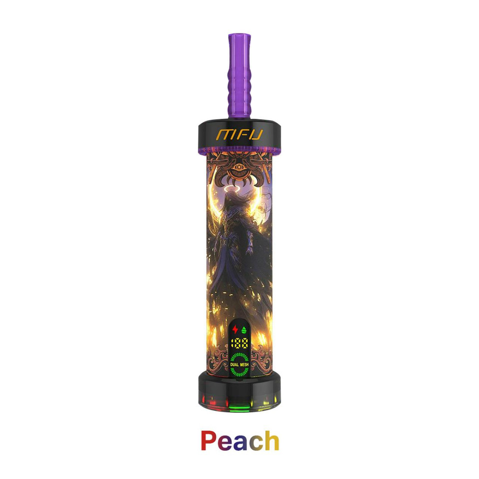 MFU SHISHA X1 Hookah 40,000 Puff Disposable Peach