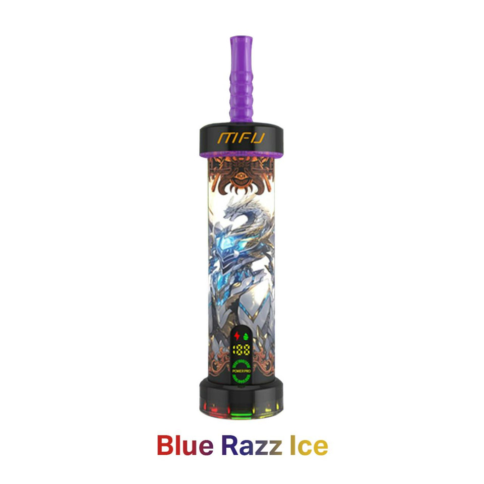 MFU SHISHA X1 Hookah 40,000 Puff Disposable Blue-Razz-Ice