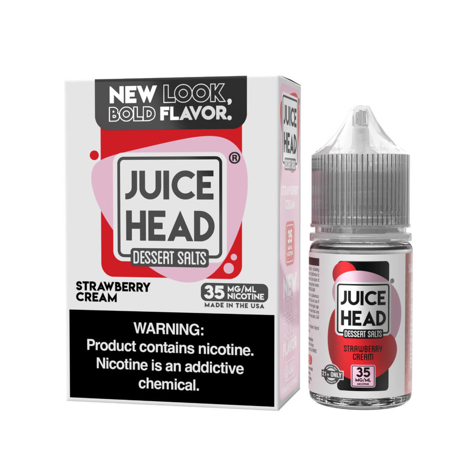 Juice Head Desserts Strawberry Cream Salts 30ml E-Juice 35mg