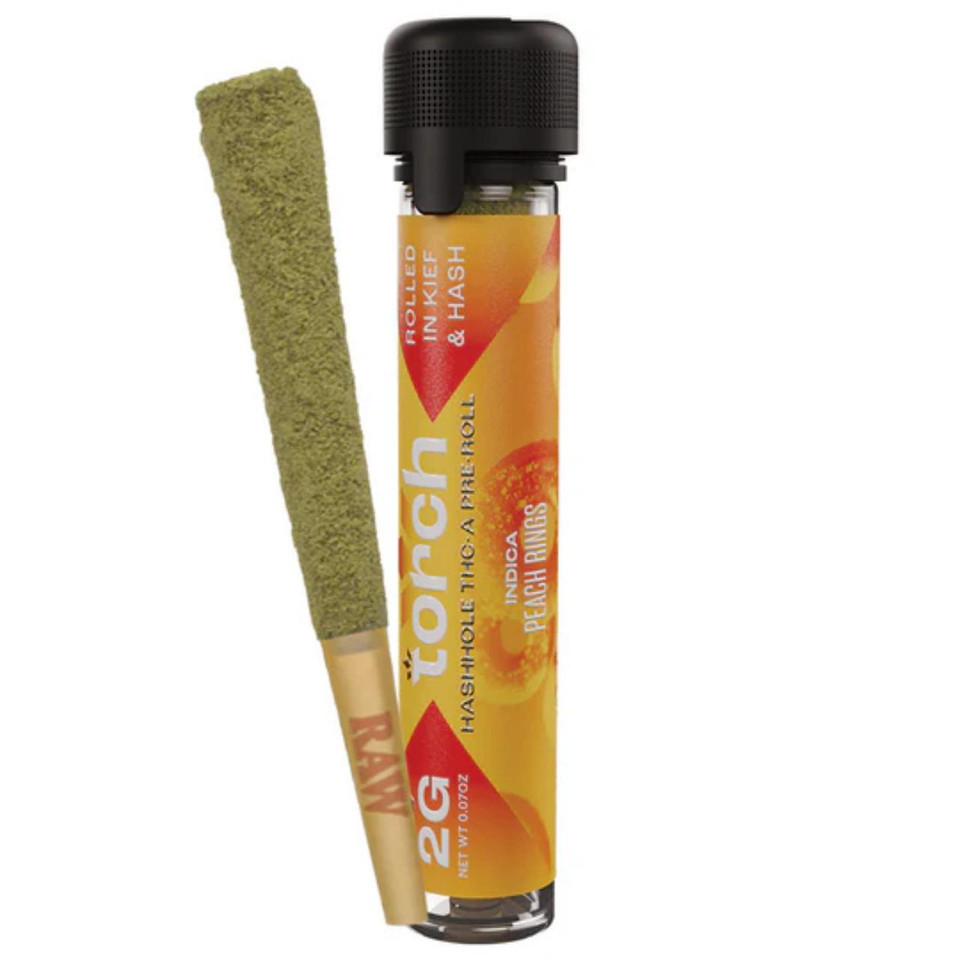 TORCH Hashole THC-A Preroll 2G Peach Rings Indica
