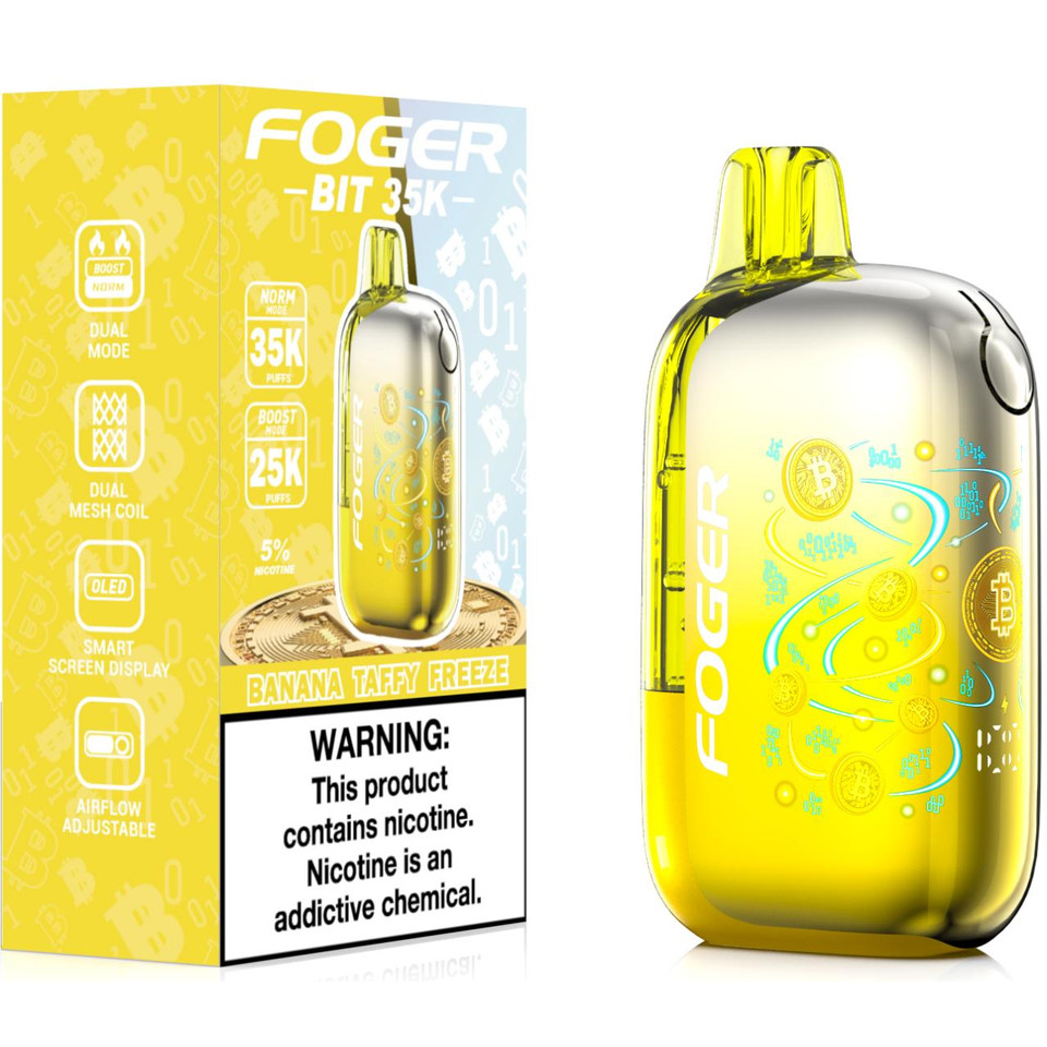 Foger BIT 35K Puff Disposable Banana Taffy Freeze