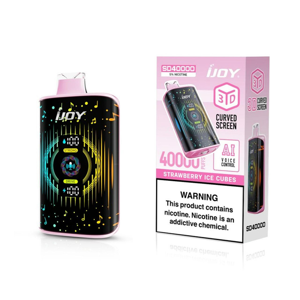 IJoy SD40000 Puff Disposable Strawberry Ice Cubes