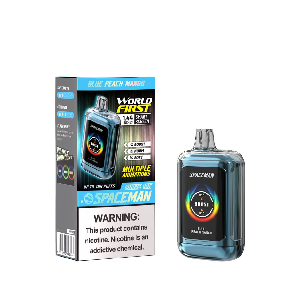 SMOK SpaceMan Curve 18K Puff Disposable Blue Peach Mango