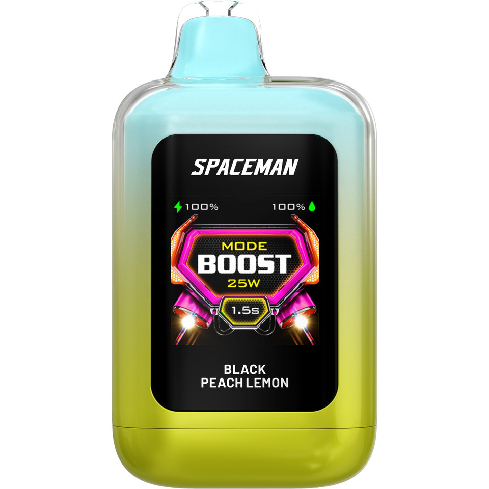 SMOK SpaceMan Nebula 25K Plus 25000 Puff Disposable BLACK PEACH LEMON