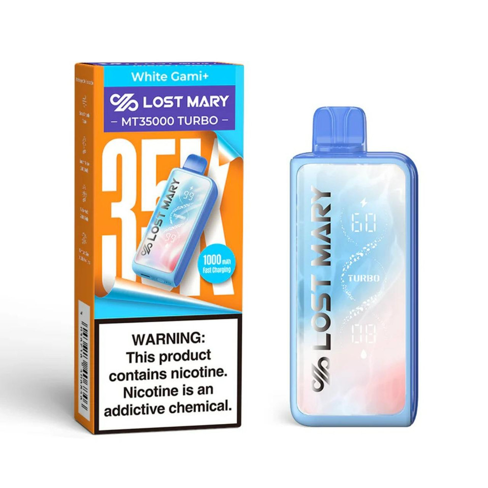 Lost Mary MT 35000 Puff Turbo Disposable White Gami Plus