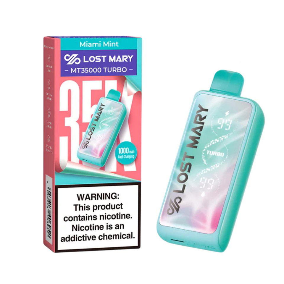 Lost Mary MT Turbo Disposable 35000 Puff Miami Mint