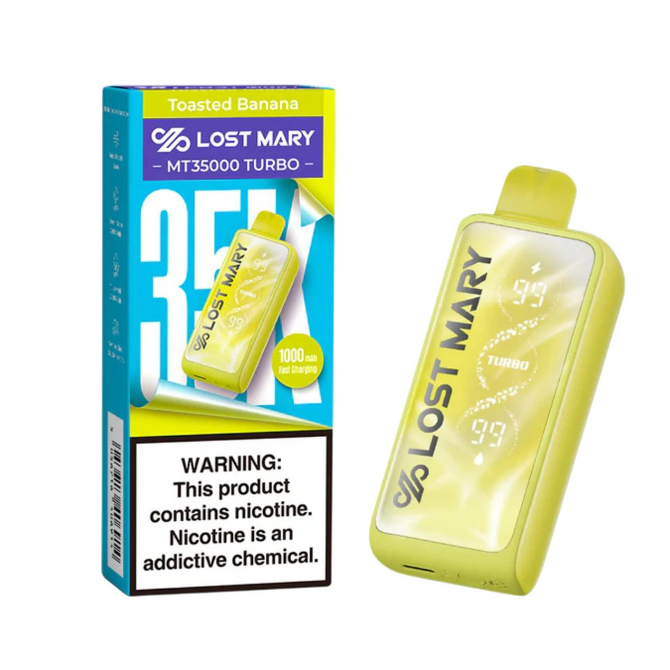 Lost Mary MT Turbo Disposable 35000 Puff Toasted Banana