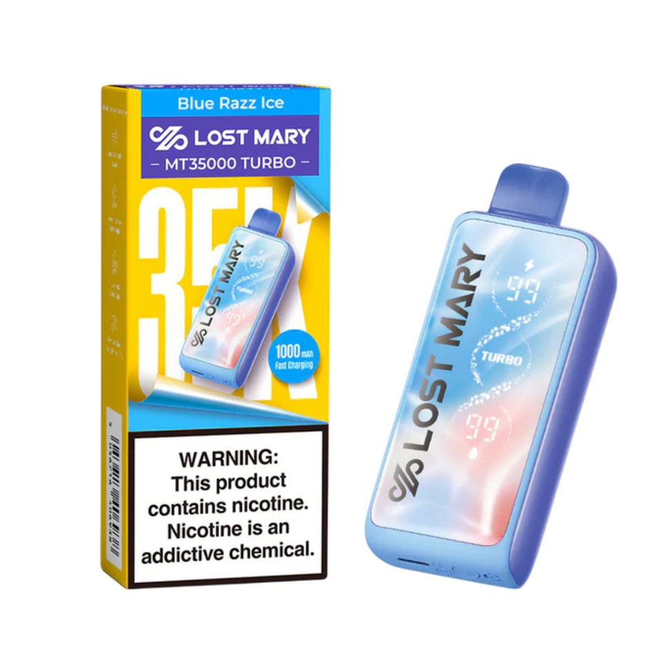 Lost Mary MT Turbo Disposable 35000 Puff Blue Razz Ice