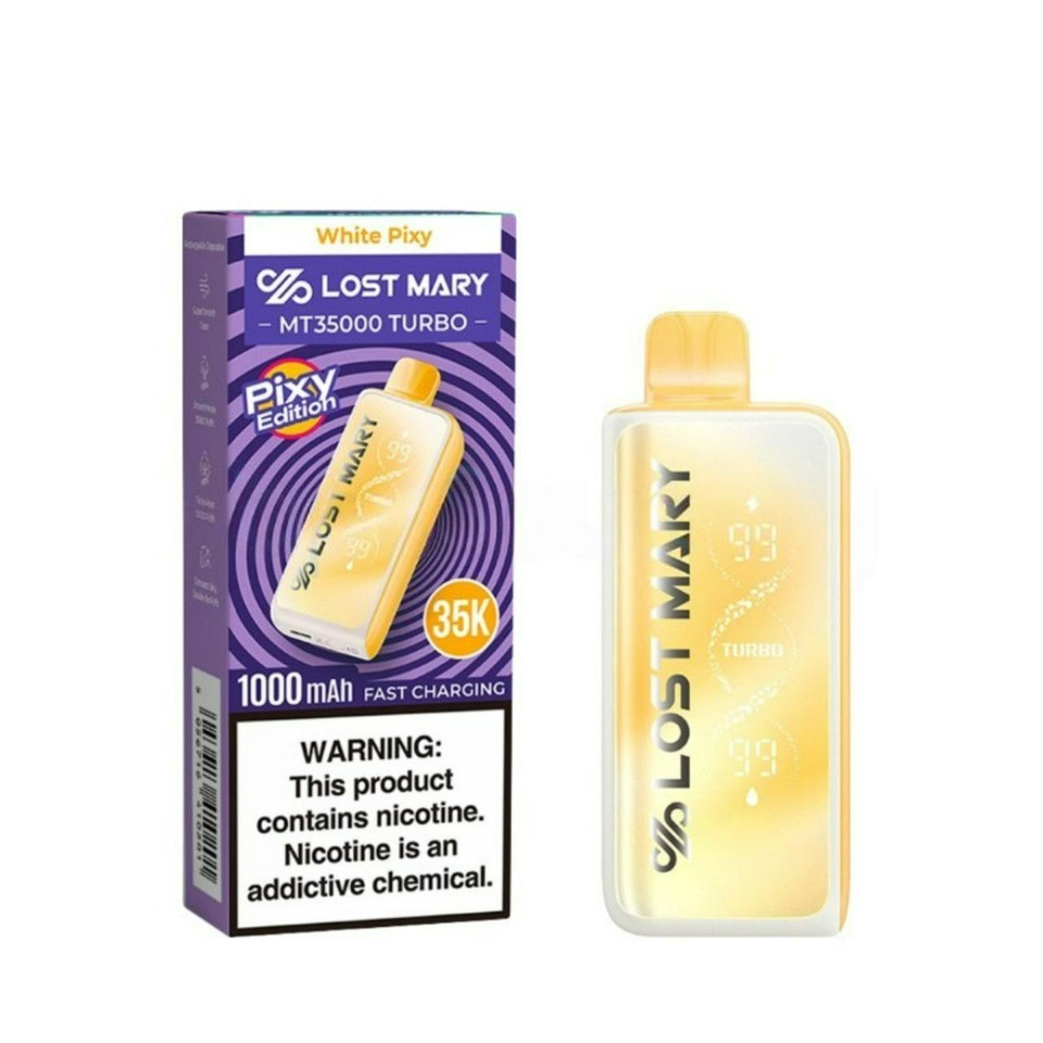 Lost Mary MT 35,000 Puff Turbo Disposable Pixy Edition White Pixy
