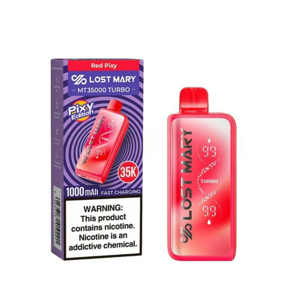 Lost Mary MT 35,000 Puff Turbo Disposable Pixy Edition Red Pixy