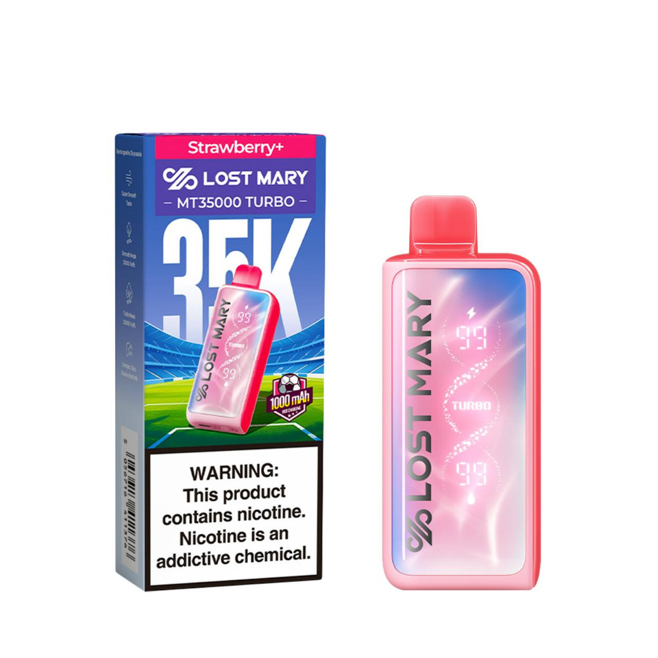 Lost Mary MT 35,000 Puff Turbo Disposable Strawberry Plus - World Cup Edition