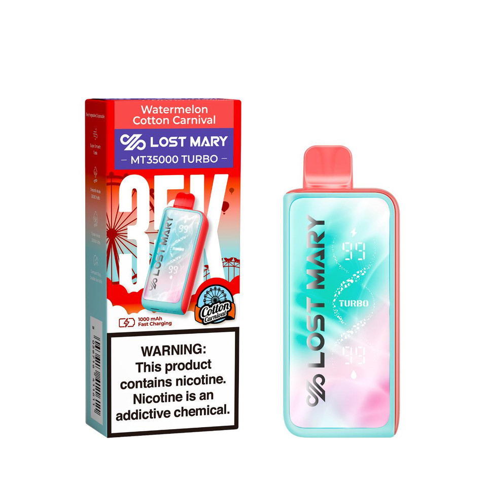 Lost Mary MT 35,000 Puff Turbo Disposable Watermelon Cotton Carnival - Cotton Carnival Edition
