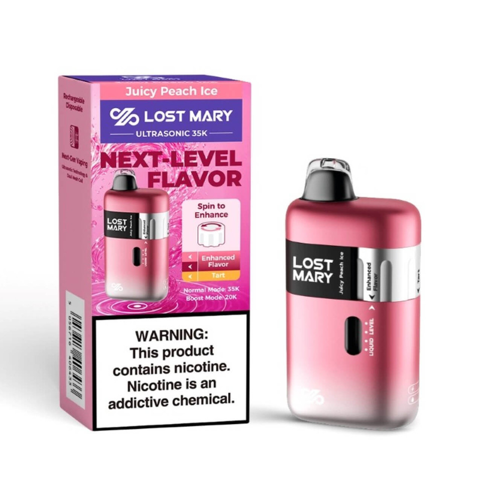 Lost Mary Ultrasonic 35K Puff Disposable Juicy Peach Ice