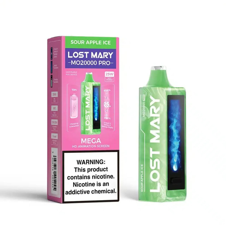 Lost Mary MO20000 Pro 20000 Puff Disposable Sour Apple Ice