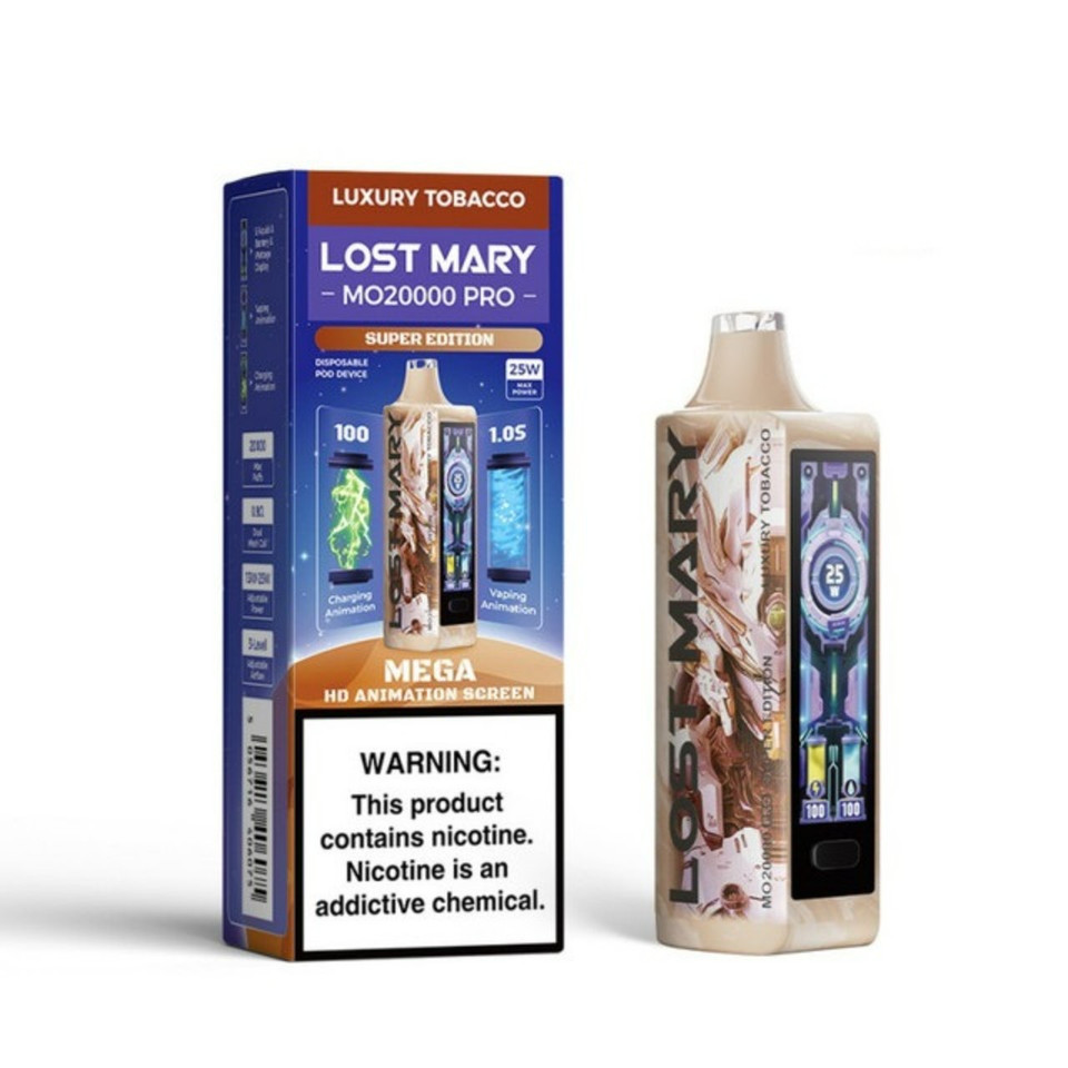 Lost Mary MO20000 Pro 20000 Puff Disposable Luxury Tobacco - Super edition