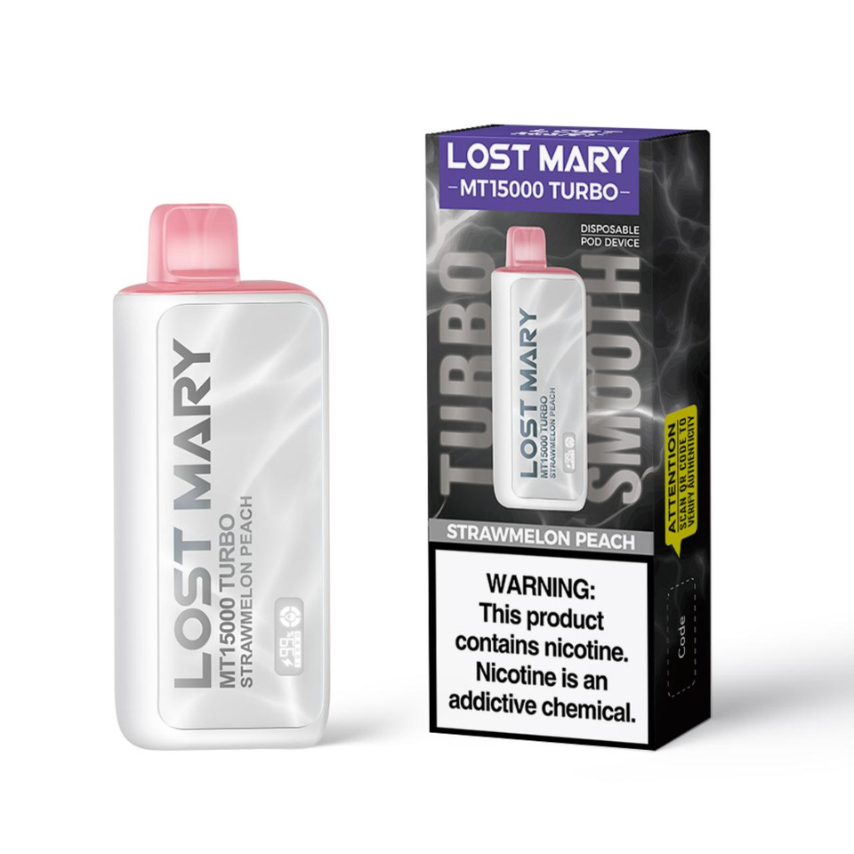 Lost Mary MT 15000 Puff Turbo Disposable Strawmelon Peach