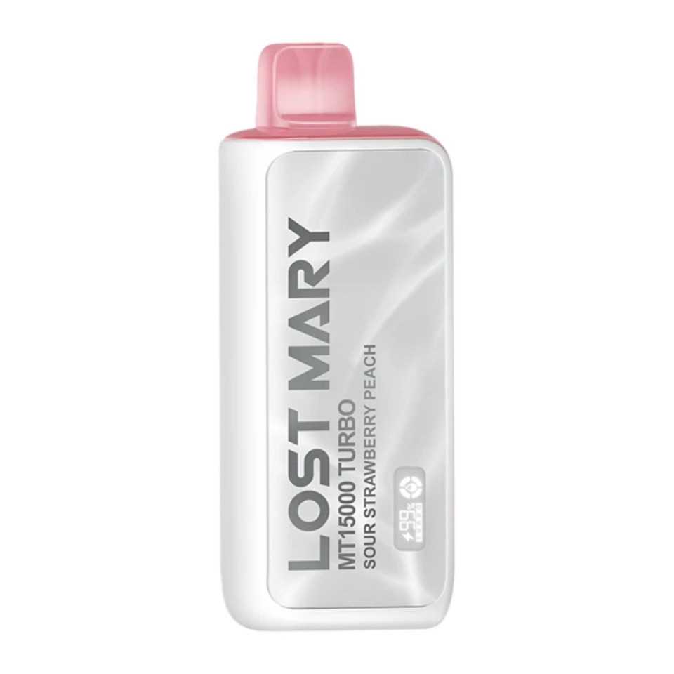 Lost Mary MT 15000 Puff Turbo Disposable Sour Strawberry Peach