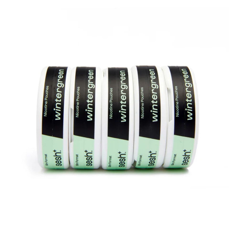 Sesh+ Nicotine Pouches 5PK-Wintergreen