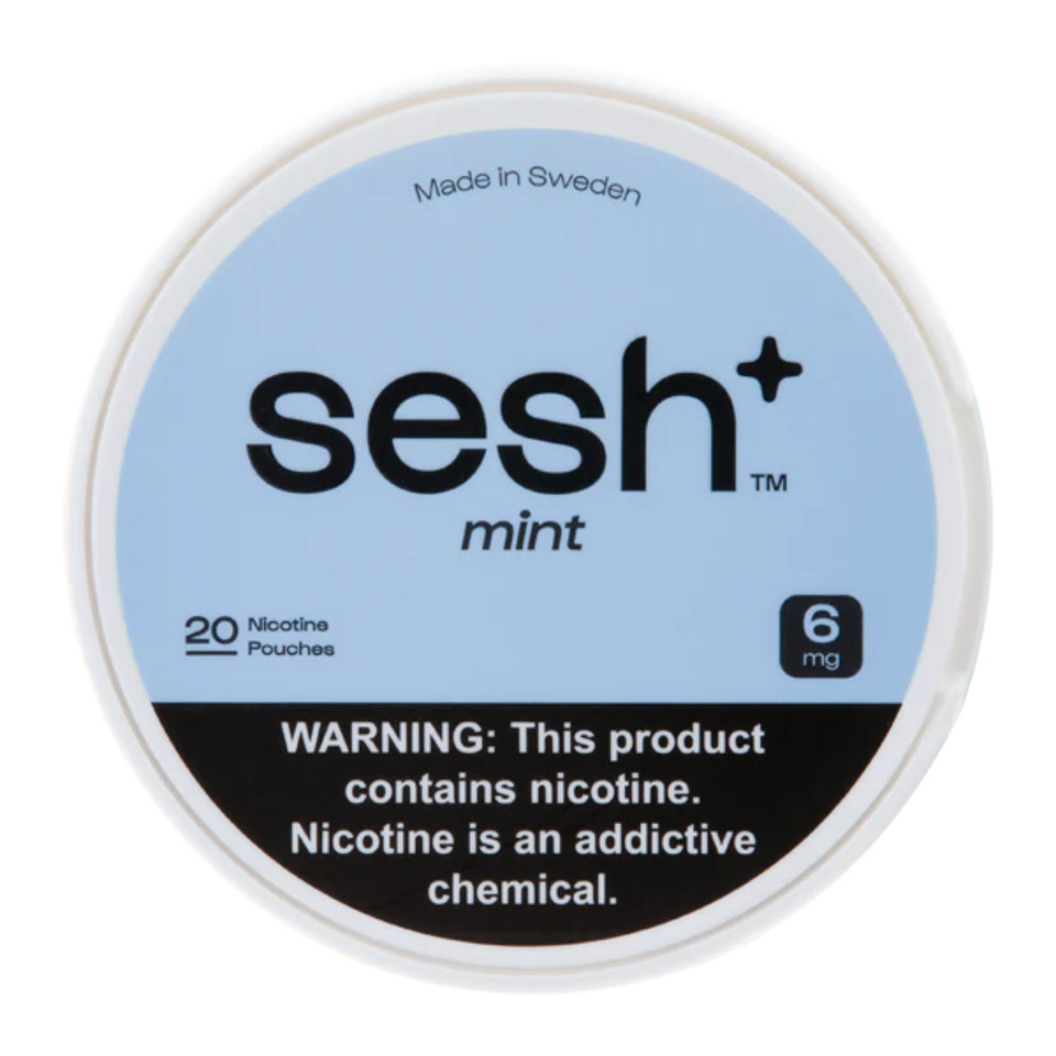 Sesh+ Nicotine Pouches 5PK Mint 6MG