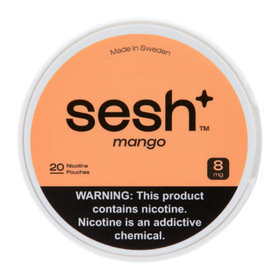 Sesh+ Nicotine Pouches 5PK Mango 8MG